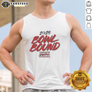 Premium Louisiana Ragin' Cajuns 2025 Bowl Bound tank top featuring vibrant team colors and logo, perfect for fans.