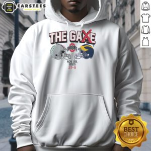 Premium Ohio State Football The Game Winner 2025 Hoodie in scarlet with bold team logo and stylish design.