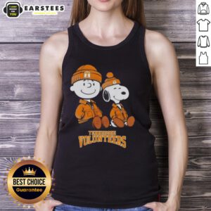 Premium Tennessee Volunteers X Snoopy and Charlie Brown tank top featuring vibrant graphics and comfortable fit.