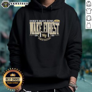 Premium Wake Forest Demon Deacons Dukes Mayo Bowl 2026 hoodie featuring team colors and logo design.