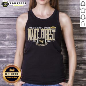 Premium Wake Forest Demon Deacons Dukes Mayo Bowl 2026 tank top featuring team colors and logo.