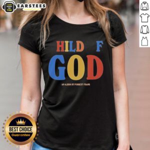 Top Child of God album by Forrest Frank featured on a stylish ladies tee, perfect for fans of uplifting music.