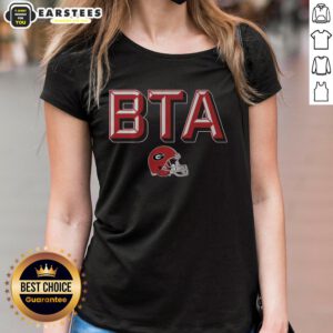 Top Georgia Football BTA Ladies Tee featuring vibrant team colors and stylish design for passionate fans.