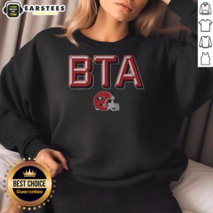 Top Georgia Football BTA sweatshirt in red, featuring the iconic Bulldogs logo, perfect for fans and game day wear.