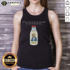 Top Mary on the Dairy Milk meme tank top, featuring a playful Elf on the Shelf design for holiday fun.
