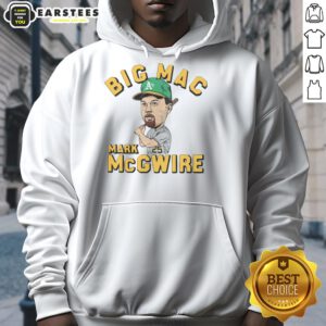 Awesome Athletics Mark McGwire Big Mac Hoodie showcasing vintage baseball style and iconic player memorabilia.
