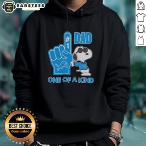 Alt Text: Unique Detroit Lions x Snoopy Dad hoodie featuring vibrant graphics, perfect for NFL fans and cozy style.