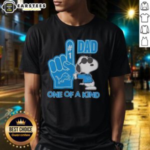 Awesome Detroit Lions X Snoopy Dad T-Shirt featuring unique design, perfect for fans and collectors of NFL merchandise.