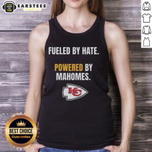 Awesome Kansas City Chiefs tank top featuring Mahomes, fueled by hate, perfect for game day and fan apparel.