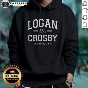 Awesome Logan Crosby Est 2000 hoodie featuring a stylish design, perfect for fans in Georgia, USA. Shop now!
