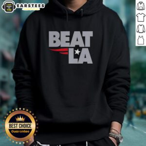 Awesome New England Patriots Beat LA hoodie featuring team colors and logo, perfect for fans and game day wear.