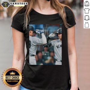 Awesome New York Yankees Back to Back Judge to Belli Bellis Ladies Tee showcasing team spirit and style.