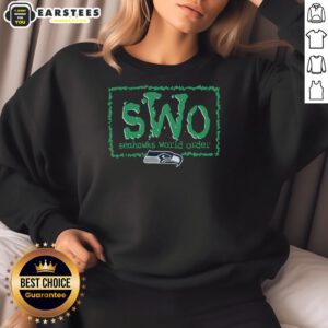 Awesome NWO X Seattle Seahawks sweatshirt featuring bold graphics and a comfortable fit for fans and sports enthusiasts.