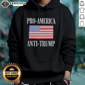 Awesome Pro America Anti-Trump Hoodie featuring bold graphics and a vibrant design for political statement and style.