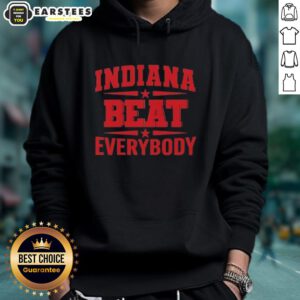 Cute Indiana Beat Everybody Hoodie featuring vibrant colors and a stylish design, perfect for casual wear.