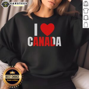 Funny I Love Canada anal sweatshirt featuring a humorous design for fans of Canadian pride and comedy.