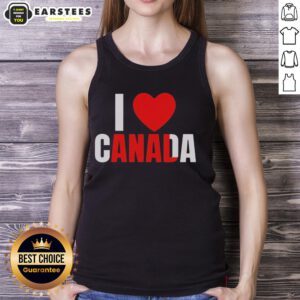 Funny I Love Canada anal tank top featuring a humorous graphic, perfect for summer wear and showing off Canadian pride.