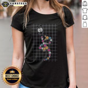 Funny Mr. DNA Ladies Tee featuring a playful design perfect for science lovers and casual wear enthusiasts.