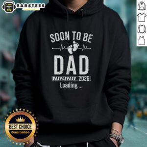 Funny Soon To Be Dad Est 2026 Loading Hoodie design featuring playful graphics for expectant fathers.