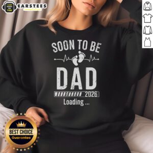 Funny soon-to-be dad sweatshirt with 'Est. 2026 Loading' design, perfect gift for expecting fathers.