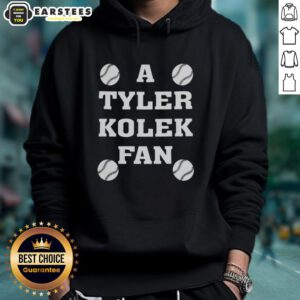 Good A Tyler Kolek fan wearing a Michael Jordan of Rhode Island hoodie, showcasing sports fandom and style.