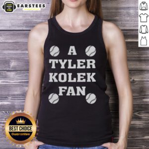 Good A Tyler Kolek fan wearing a Michael Jordan of Rhode Island tank top, showcasing team spirit and basketball pride.