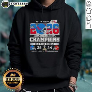 Good Allstate Sugar Bowl Ole Miss Rebels Hotty Toddy hoodie featuring a football helmet design at Caesars Superdome.