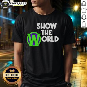 Good Becca Wiley Show The World T-Shirt featuring vibrant design and eye-catching graphics, perfect for fans and fashion lovers.