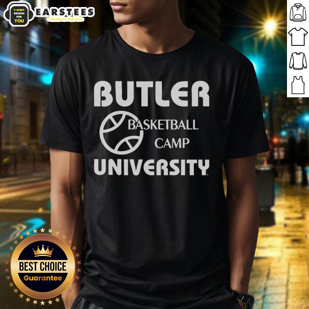 Good Butler Basketball Camp University T-Shirt featuring the camp logo and vibrant colors, perfect for young athletes.