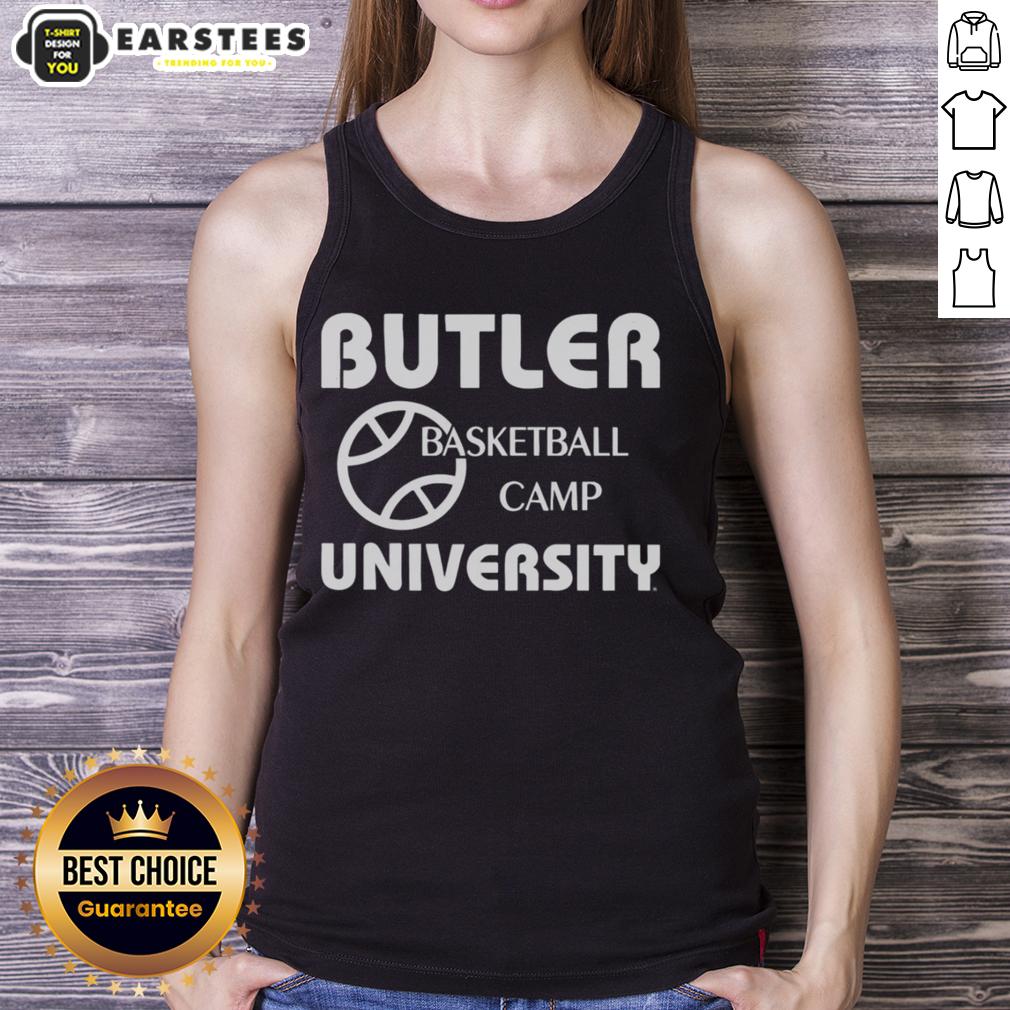 Good Butler Basketball Camp University tank top featuring team colors and logo, perfect for fans and athletes.