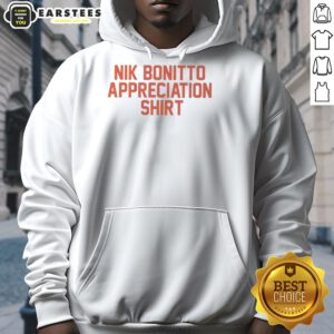 Good Denver Broncos Football hoodie featuring Nik Bonitto appreciation letter design, perfect for fans and collectors.
