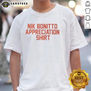 Good Denver Broncos Football Nik Bonitto Appreciation Letter T-Shirt showcasing team spirit and fan dedication.