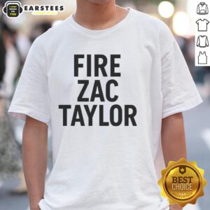 Good Fire Zac Taylor T-Shirt featuring vibrant design and bold lettering, perfect for Cincinnati Bengals fans.