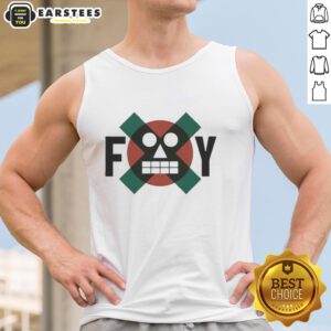 Good Foy robot face tank top featuring indie soul meets digital edge design, perfect for stylish, modern fashion lovers.