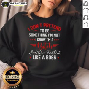 Good I Don't Have to Pretend Sweatshirt - Bold statement piece for confident individuals embracing their true selves.