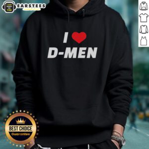 Good I Love D Men Hoodie featuring a bold graphic design, perfect for stylish casual wear and expressing love for D men.