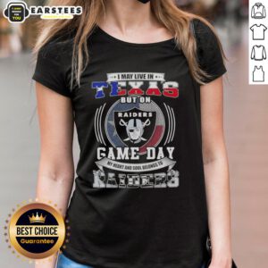 Women's tee featuring 'My Heart and Soul Belongs to Las Vegas Raiders' design, perfect for game day fans.