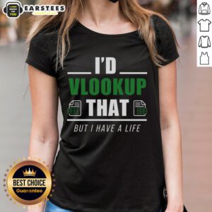 Stylish 'Good ID Vlookup' ladies tee featuring vibrant design, perfect for data enthusiasts and casual wear.