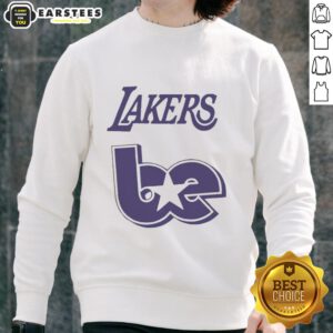 Good Lakers Be X Billie Eilish basketball sweatshirt featuring vibrant colors and stylish design for fans and fashion lovers.