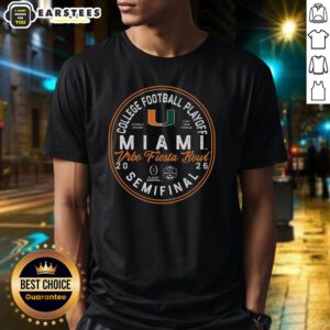 Good Miami 2026 Fiesta Bowl Bound T-Shirt featuring vibrant colors and bold graphics celebrating Miami's football journey.