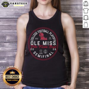 Good Ole Miss 2026 Fiesta Bowl Bound tank top in navy blue, showcasing team spirit and style for game day.