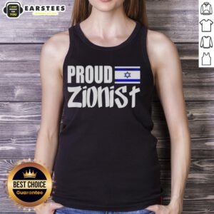 Good Proud Zionist Israel Tank Top showcasing pride with vibrant colors and bold design, perfect for supporters of Israel.