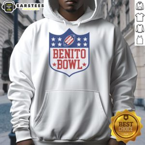 Alt Text: Hot Benito Bowl featuring Bad Bunny's hoodie, showcasing vibrant colors and stylish streetwear design.