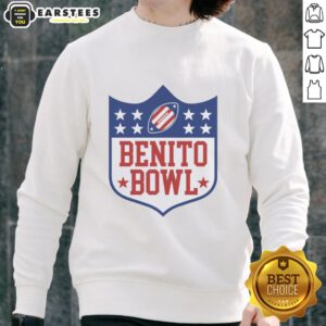 Hot Benito Bowl featuring Bad Bunny's stylish sweatshirt, perfect for fans of the artist and trendy streetwear.