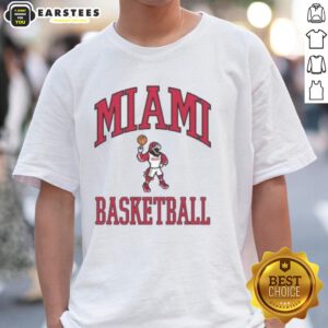 Nice Miami Basketball Swoop League T-Shirt featuring vibrant colors and a stylish design perfect for fans and players.
