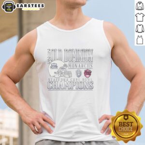 Stylish Nice Old Dominion Monarchs 2025 Bowl Champs tank top featuring team colors and logo for fans.