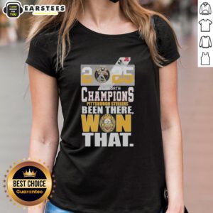 Nice Pittsburgh Steelers 2025 AFC North Champions 'Been There Won That' Ladies Tee showcasing team pride and style.