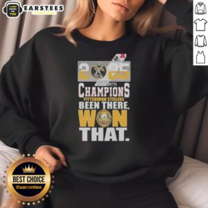 Nice Pittsburgh Steelers 2025 AFC North Champions sweatshirt showcasing team pride and winning spirit.