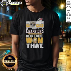 Nice Pittsburgh Steelers 2025 AFC North Champions 'Been There Won That' T-Shirt showcasing team pride and victory.