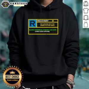 Nice Recovery Rated R Hoodie in black, featuring a stylish design and comfortable fit for casual wear.